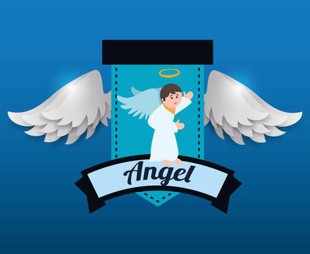 Angel digital design, vector illustration 10 eps graphicのイラスト素材