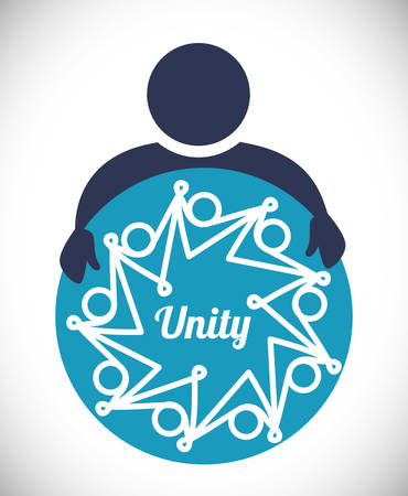 Teamwork digital design, vector illustration 10 eps graphicのイラスト素材