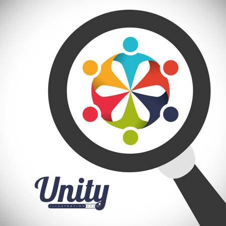 Teamwork digital design, vector illustration 10 eps graphicのイラスト素材