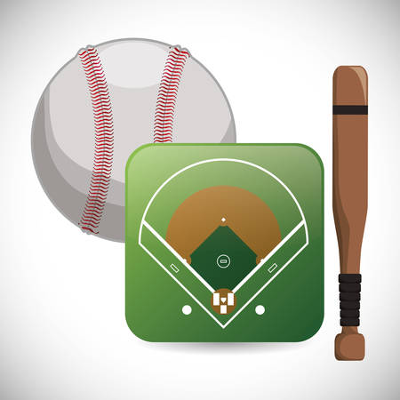 Baseball digital design, vector illustration 10 eps graphicのイラスト素材