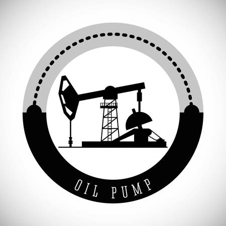 Oil Pump digital design, vector illustration 10 eps graphicのイラスト素材