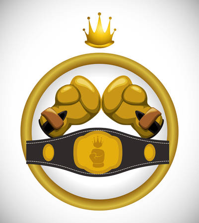 Boxing digital design, vector illustration 10 eps graphicのイラスト素材