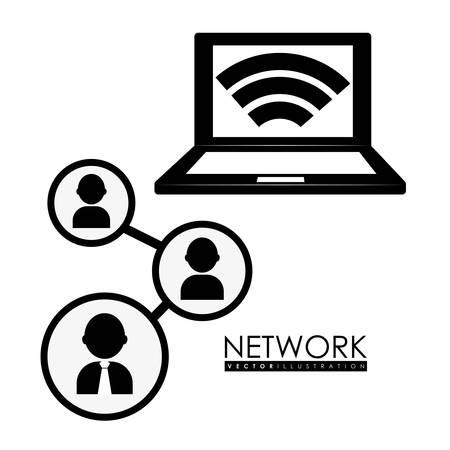 Network digital design, vector illustration 10 eps graphicのイラスト素材