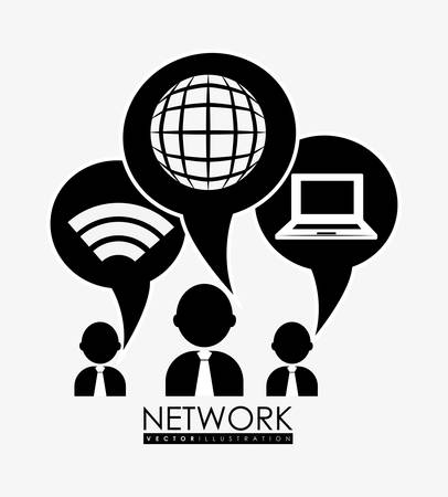 Network digital design, vector illustration 10 eps graphicのイラスト素材