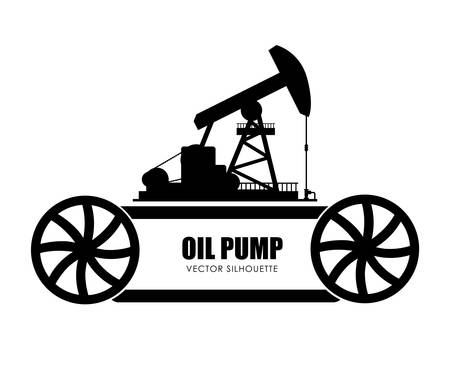 Oil Pump digital design, vector illustration 10 eps graphicのイラスト素材