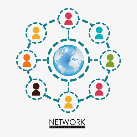 Network digital design, vector illustration 10 eps graphicのイラスト素材