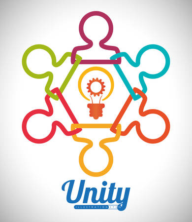 Teamwork digital design, vector illustration 10 eps graphicのイラスト素材