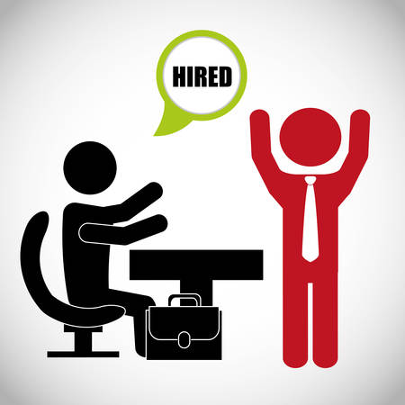 Human resources digital design, vector illustration 10 eps graphicのイラスト素材