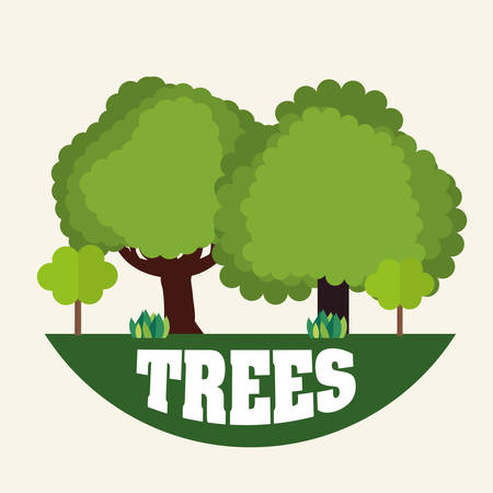 Tree digital design, vector illustration 10 eps graphicのイラスト素材