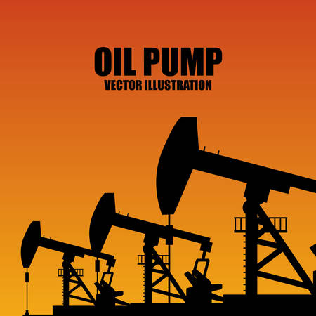 Oil Pump digital design, vector illustration 10 eps graphicのイラスト素材