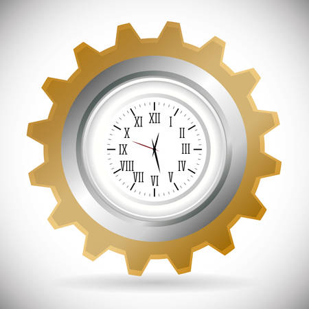 Clock digital design, vector illustration 10 eps graphicのイラスト素材