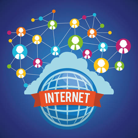 Internet digital design, vector illustration 10 eps graphicのイラスト素材