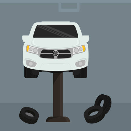 Gas Station digital design, vector illustration 10 eps graphicのイラスト素材