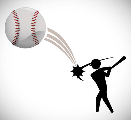 Baseball digital design, vector illustration 10 eps graphicのイラスト素材