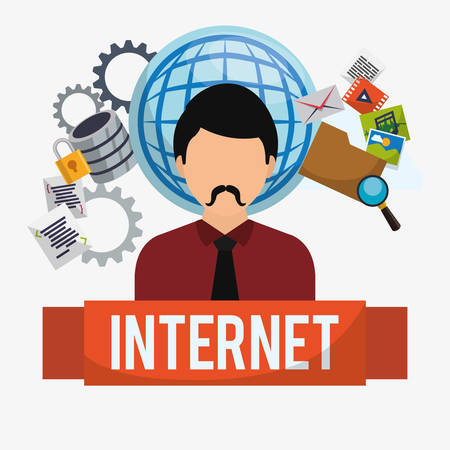 Internet digital design, vector illustration 10 eps graphicのイラスト素材