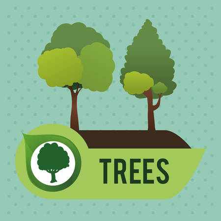Tree digital design, vector illustration 10 eps graphicのイラスト素材