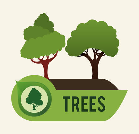 Tree digital design, vector illustration 10 eps graphicのイラスト素材