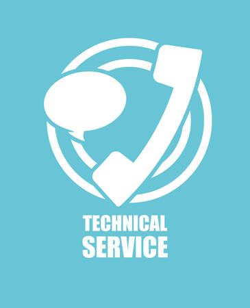 Technical service digital design, vector illustration 10 eps graphicのイラスト素材