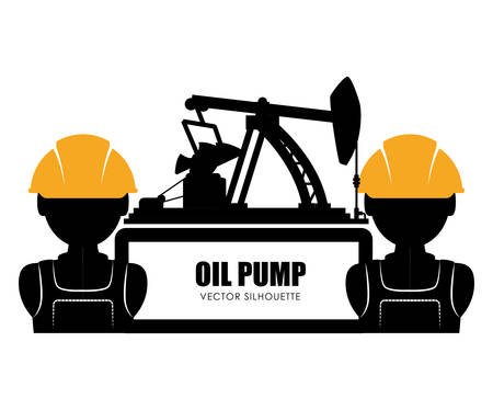 Oil Pump digital design, vector illustration 10 eps graphicのイラスト素材