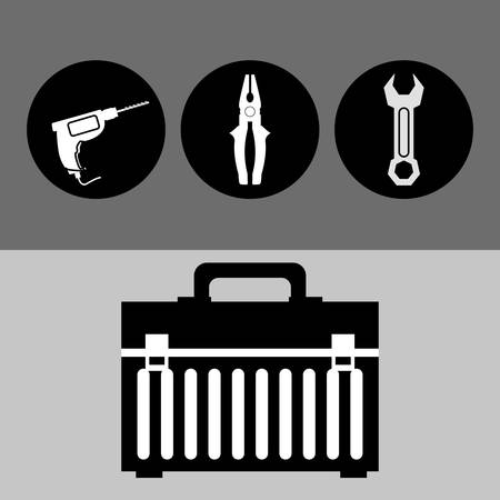 Tools digital design, vector illustration 10 eps graphicのイラスト素材