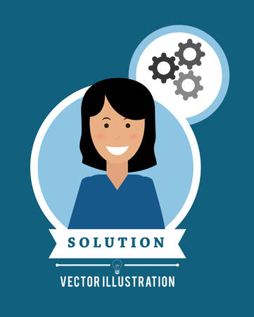 Solution digital design, vector illustration 10 eps graphicのイラスト素材