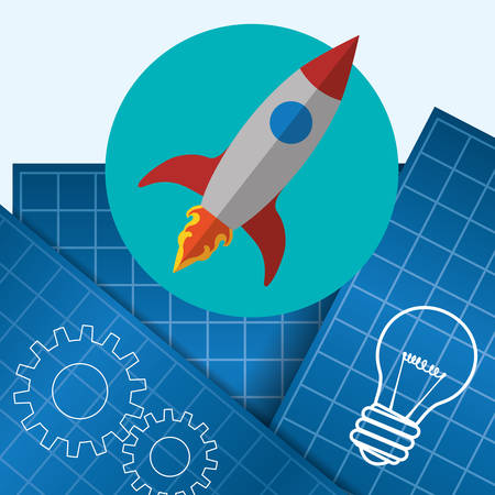 Start up digital design, vector illustration 10 eps graphicのイラスト素材