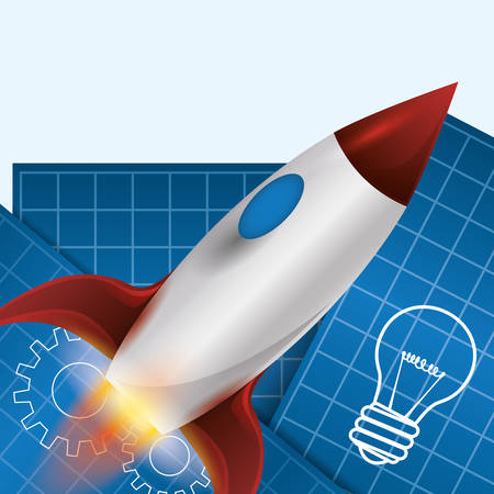 Start up digital design, vector illustration 10 eps graphicのイラスト素材