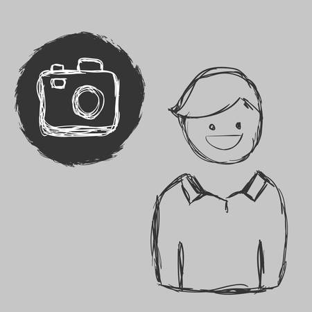 Social media  digital design, vector illustration 10 eps graphicのイラスト素材