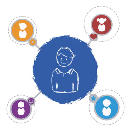 Social media  digital design, vector illustration 10 eps graphicのイラスト素材