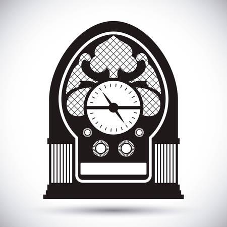 Radio vintage design, vector illustration eps 10.のイラスト素材