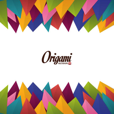 Origami digital design, vector illustration eps 10.のイラスト素材