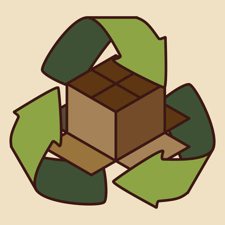 Delivery box design, vector illustration eps 10.のイラスト素材