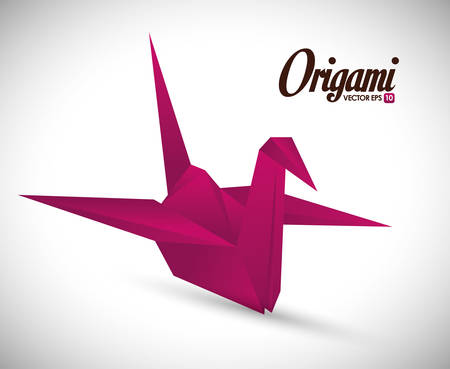 Origami digital design, vector illustration eps 10.のイラスト素材
