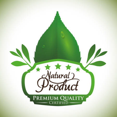 Natural product digital design, vector illustration 10 eps graphicのイラスト素材