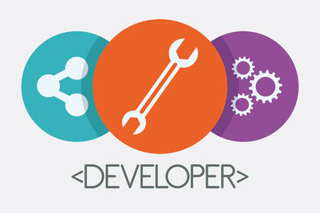 Web developer design, vector illustration eps 10.のイラスト素材