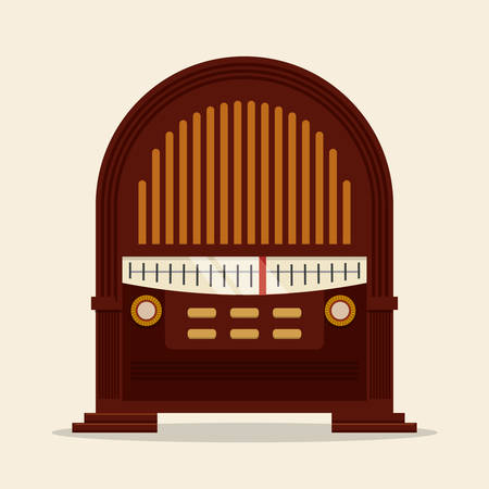 Radio vintage design, vector illustration eps 10.のイラスト素材