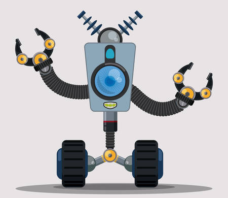 Robot digital design, vector illustration eps 10.のイラスト素材