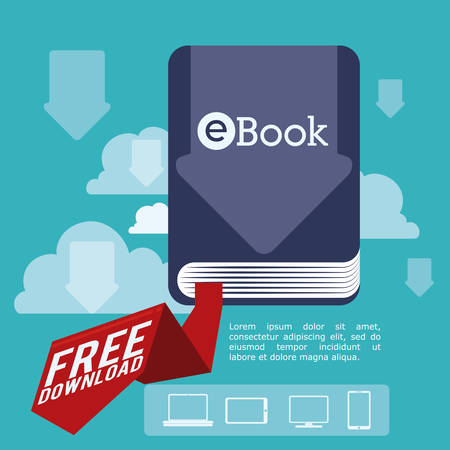 Ebook digital design, vector illustration eps 10.のイラスト素材