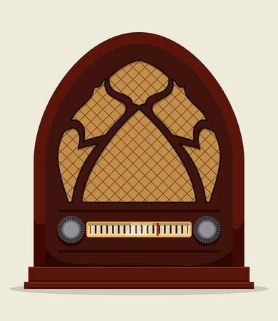 Radio vintage design, vector illustration eps 10.のイラスト素材