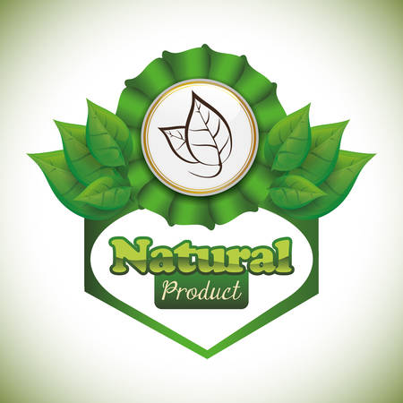 Natural product digital design, vector illustration 10 eps graphicのイラスト素材