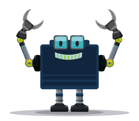 Robot digital design, vector illustration eps 10.のイラスト素材