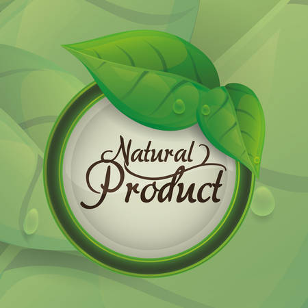 Natural product digital design, vector illustration 10 eps graphicのイラスト素材