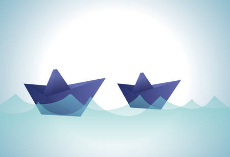 Origami digital design, vector illustration eps 10.のイラスト素材