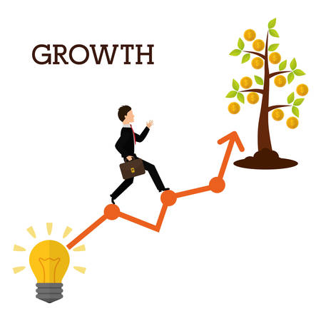 Financial growth design, vector illustration eps 10.のイラスト素材