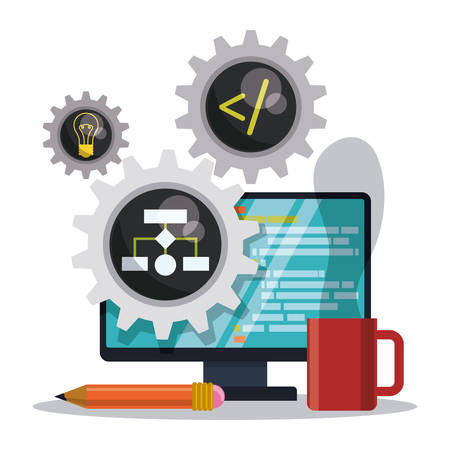 Web developer design, vector illustration eps 10.のイラスト素材