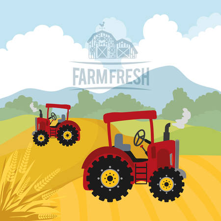 Farm fresh design, vector illustration eps 10.のイラスト素材