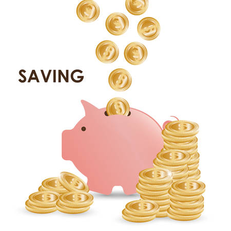 Money bank design, vector illustration eps 10.のイラスト素材