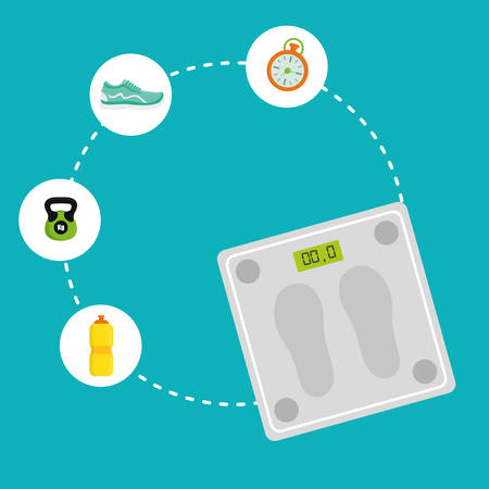 Fitness lifestyle design, vector illustration eps 10.のイラスト素材