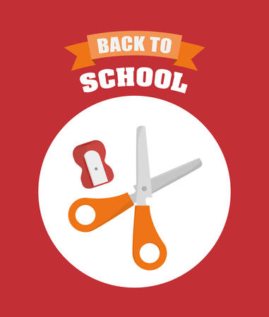 Back to school digital design, vector illustration graphicのイラスト素材