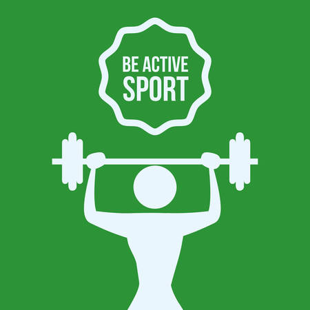 Be Active digital design, vector illustration 10 eps graphicのイラスト素材